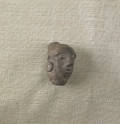 Pottery southern cult Mississippian head pipe