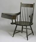 Black Painted Windsor Writing Armchair