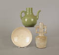 Early Chinese celadon teapot and vase
