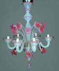 Venetian glass sixarm chandelier