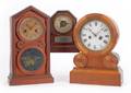 Three Empire mantel clocks