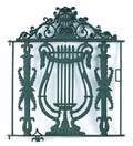 Cast iron garden gate