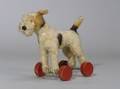 Steiff Mohair Terrier on Wheels