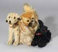 Three Steiff Mohair Dogs