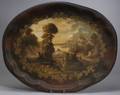Scenic Painted Tole Tray