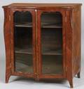 Louis XV Style Parquetry Inlaid Kingwood and Tulipwood Side Cabinet