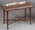 Georgianstyle Silver Plated Tray on Later Stand