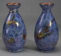 Pair of Wedgwood Hummingbird Lustre Vases