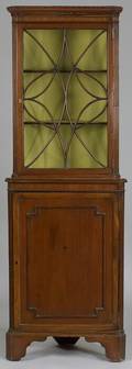 George III Style Mahogany Corner Cabinet