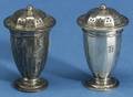 Pair of Small Tiffany  Co Sterling Salt and Pepper Shakers