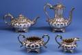 English William IV Four Piece Silver Tea and Coffee Service
