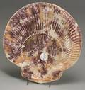 English Earthenware Lustre Shellform Dish