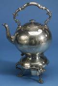 English Electroplated Tea Kettle on Stand