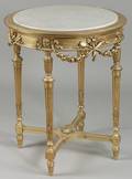 Louis XVI Style Giltwood and Marbletop Gueridon