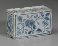 Delftware Blue and White Flower Brick