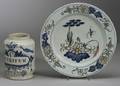 Two Tin Glazed Earthenware Items