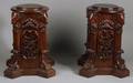 Pair of Neoclassicalstyle Mahogany Pedestals