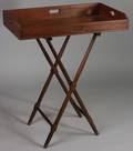 Victorian Mahogany Butlers Tray on Stand