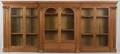 Georgian Style Carved Mahogany Low Bookcase