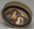 Austrian Giltmetal and Porcelain Mounted Trinket Box