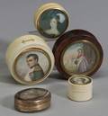 Group of Five Snuff Boxes