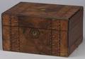 Burlwood Veneered and Inlaid Necessaire Box