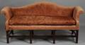 George III Mahogany Camelback Settee