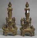 Pair of Louis XVIstyle Bronze Andirons
