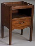 English Inlaid Mahogany Bedside Cupboard