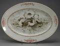 Emile Lessore Decorated Oval Earthenware Platter