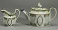 Pratttype Pearlware Teapot and Cream Jug