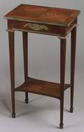 Louis XVI Style Marquetry Inlaid and Gilt Bronze Mounted Gueridon