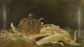 Boston School 19th Century Still Life with Pumpkin and Corn