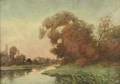 Royal Hill Milleson American 18491926 On the River Bank Dawn