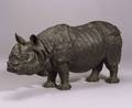 Bronze Sculpture of an Asian Rhinoceros
