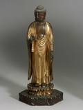Lacquered Wood Figure of the Buddha Amida