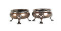 Pair of Georgian silver salts