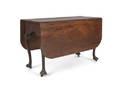 Chippendale walnut dropleaf table