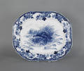 Cauldon flow blue turkey platter