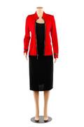 St John Collection 3 Piece Ensemble Black  Red
