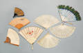Eight oriental hand fans