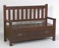 Roycroft Oak Hall Bench