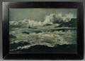 Attributed to Martha Hale Harvey American 18621949 Turbulent Sea Against a Rocky Shore