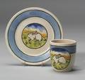 Paul Revere Pottery Mug and Dish