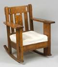 Arts  Crafts Oak Rocker