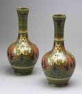 Pair of Gouda Pottery Vases