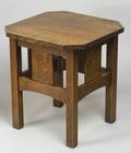 Arts  Crafts Style Oak Tabouret