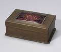 Arts  Crafts Enameled Copper Box
