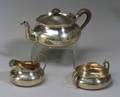Rand  Crane ThreePiece Sterling Silver Tea Set