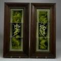Two Framed Low Art Tile Friezes